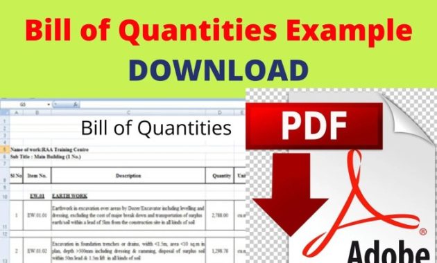 Quantities elemental residential