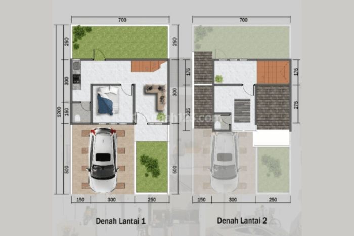 Desain rumah type 52