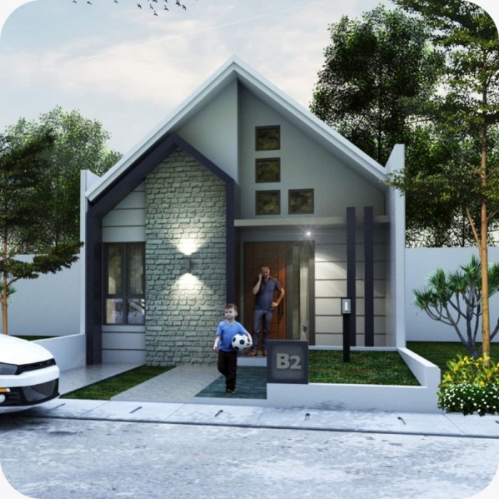 Desain rumah minimalis modern type 36