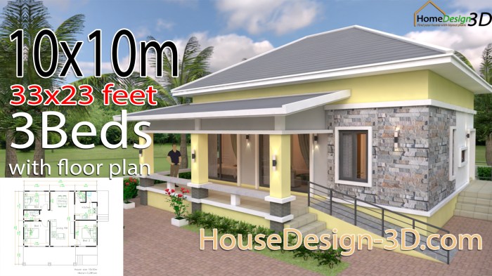 Desain rumah ukuran 10 x 25 meter