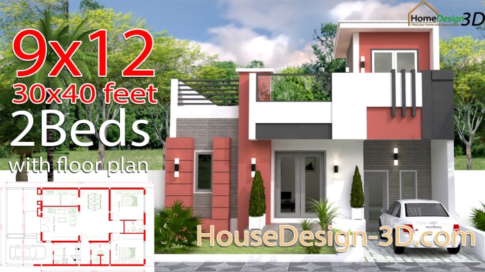 Desain rumah ukuran 9 12