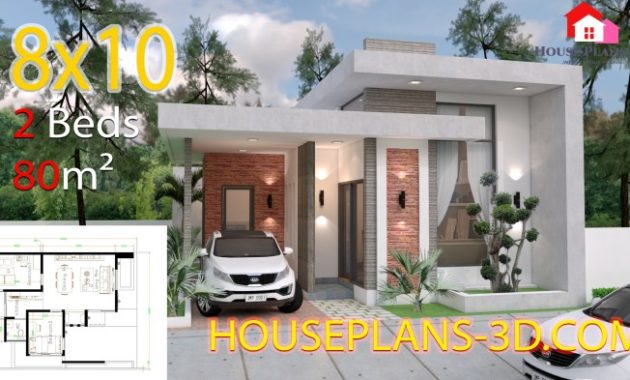 Desain Rumah Ukuran Tanah 8×10 Meter