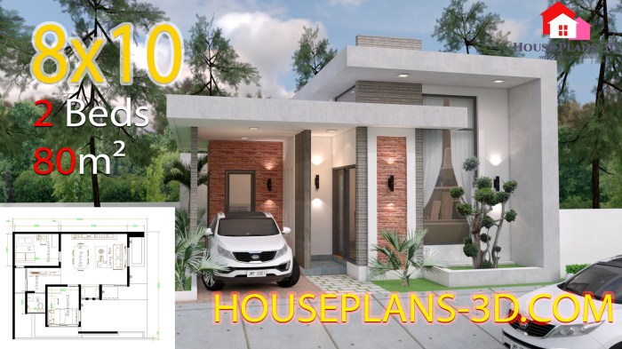 Desain rumah ukuran tanah 8x10