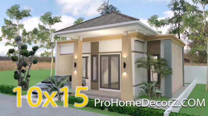 Desain rumah ukuran tanah 10 x 15