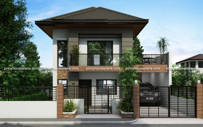 Desain rumah sederhana 2 lantai type 36