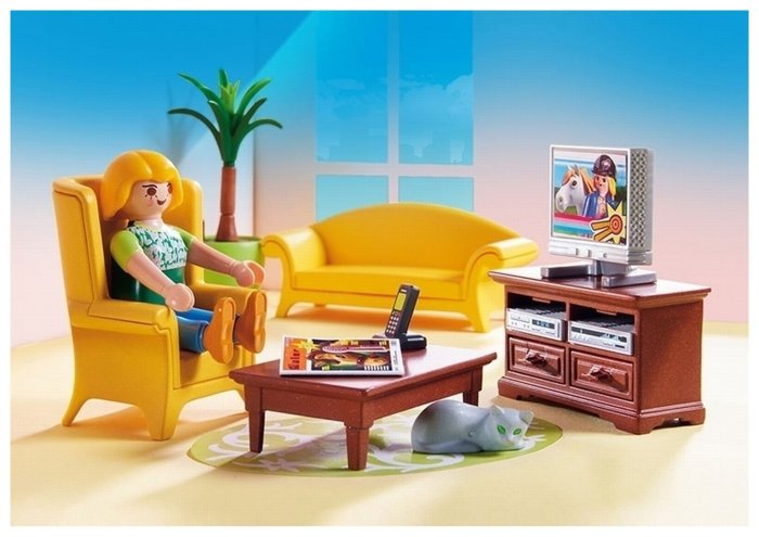 Playmobil wohnzimmer mit kamin