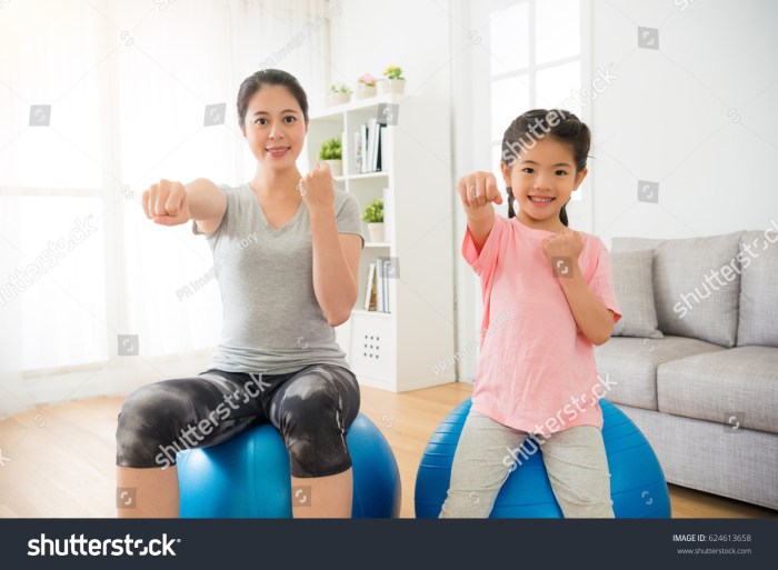 Kindersport im wohnzimmer